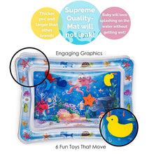 Inflatable Tummy Time Mat Premium Baby Water Play Mat - WonderKiddos