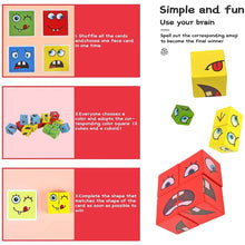 Magical Expression Puzzle: Wooden Face Changing Cube - WonderKiddos